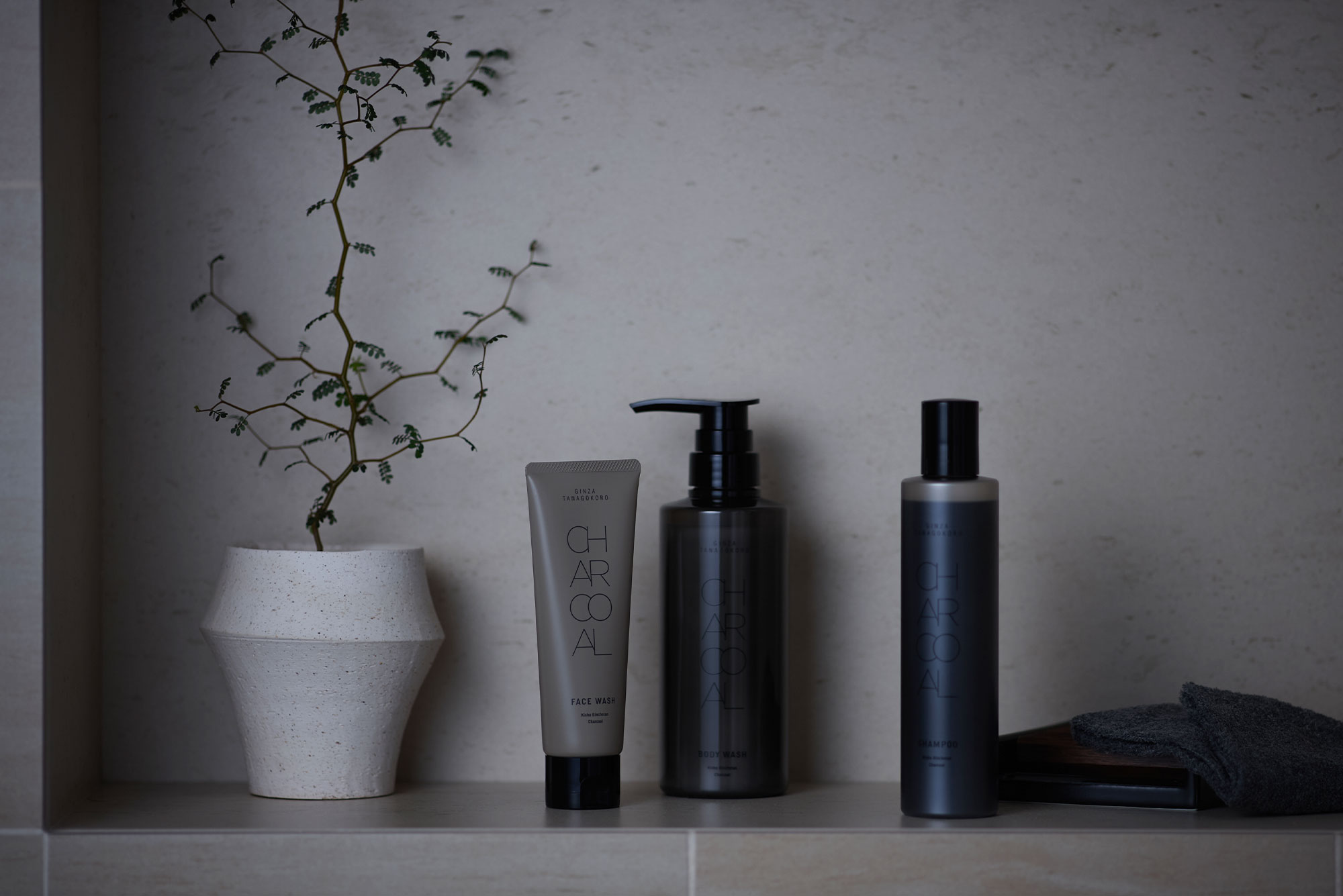 3本並んでいる様子