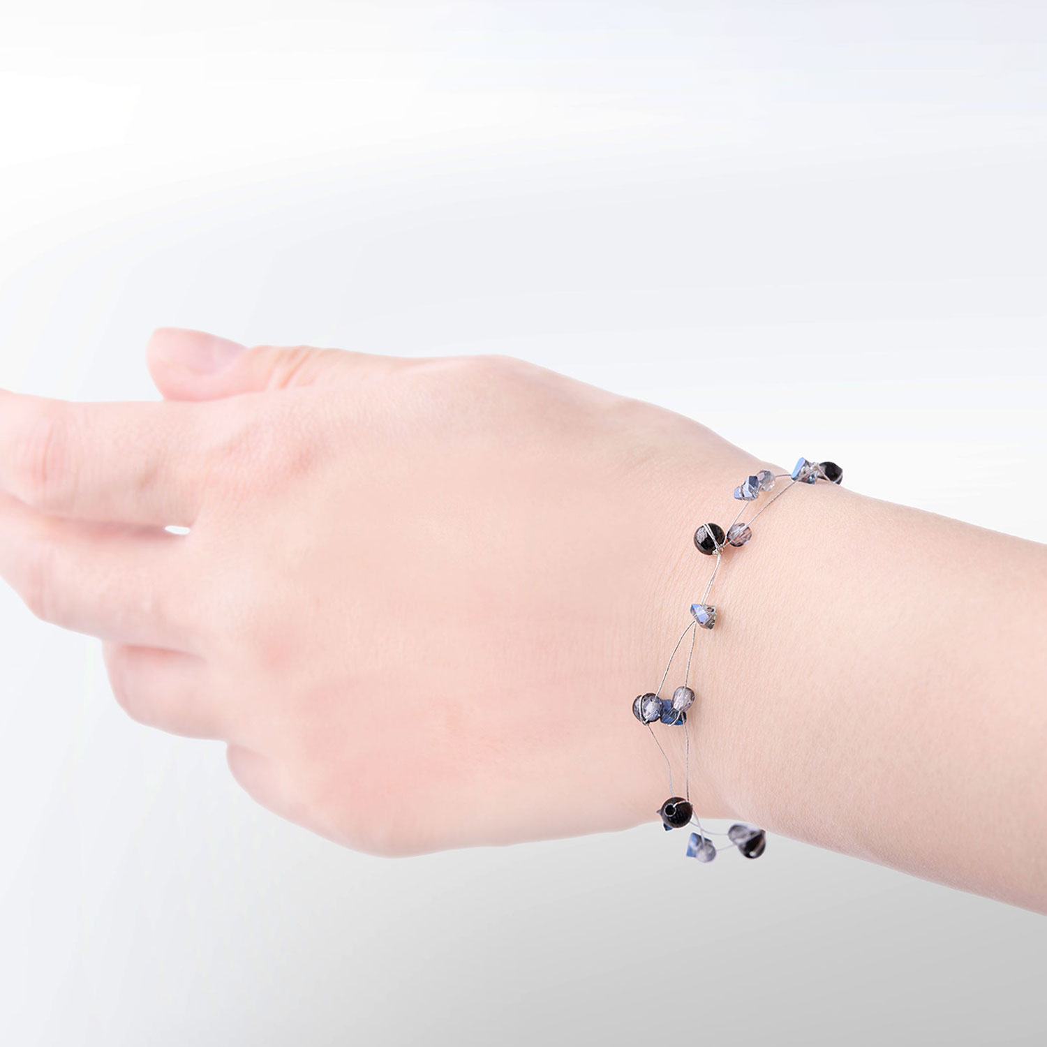 Charcoal Bracelet / silver